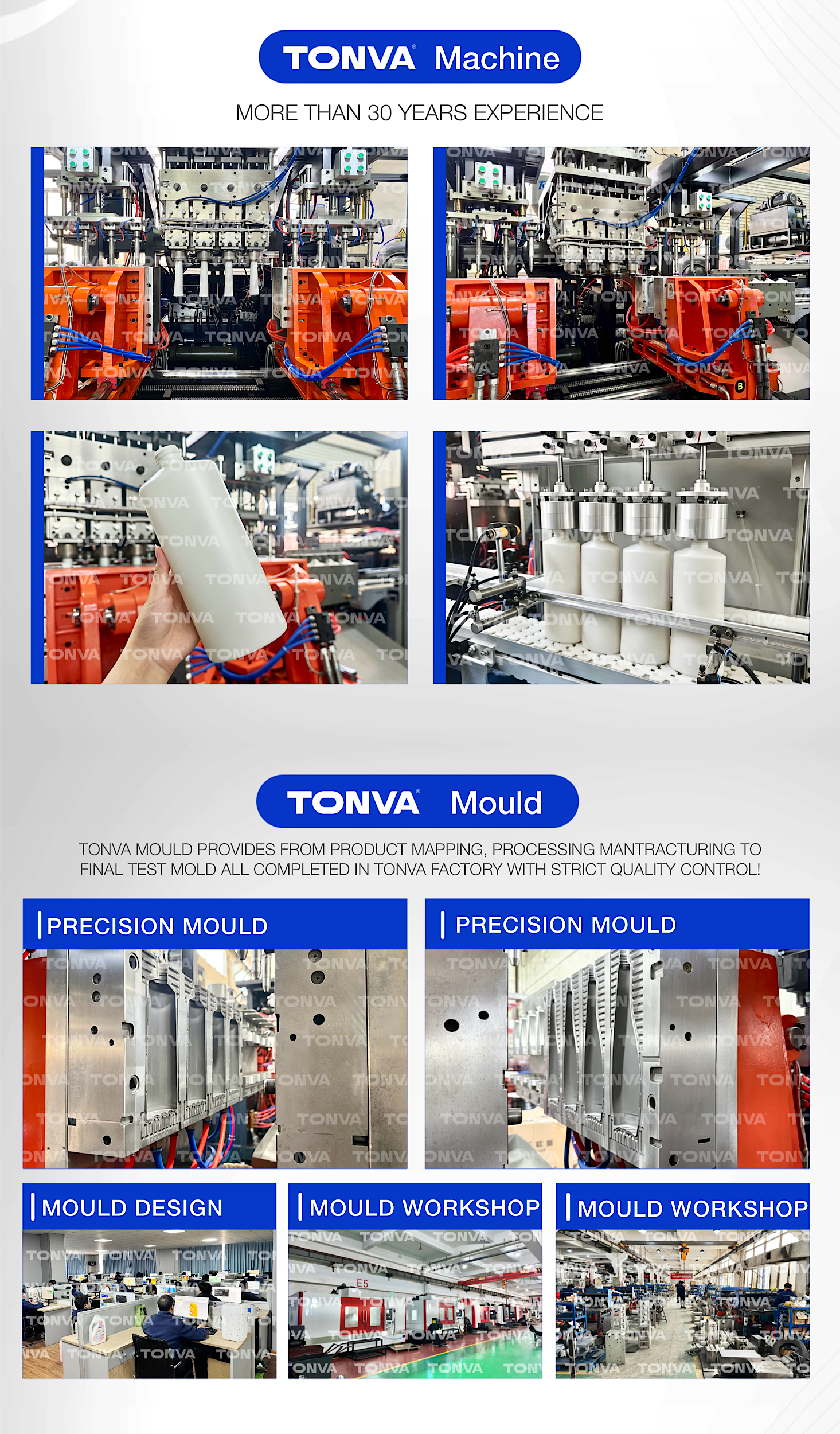 Cleaning bottle making machine