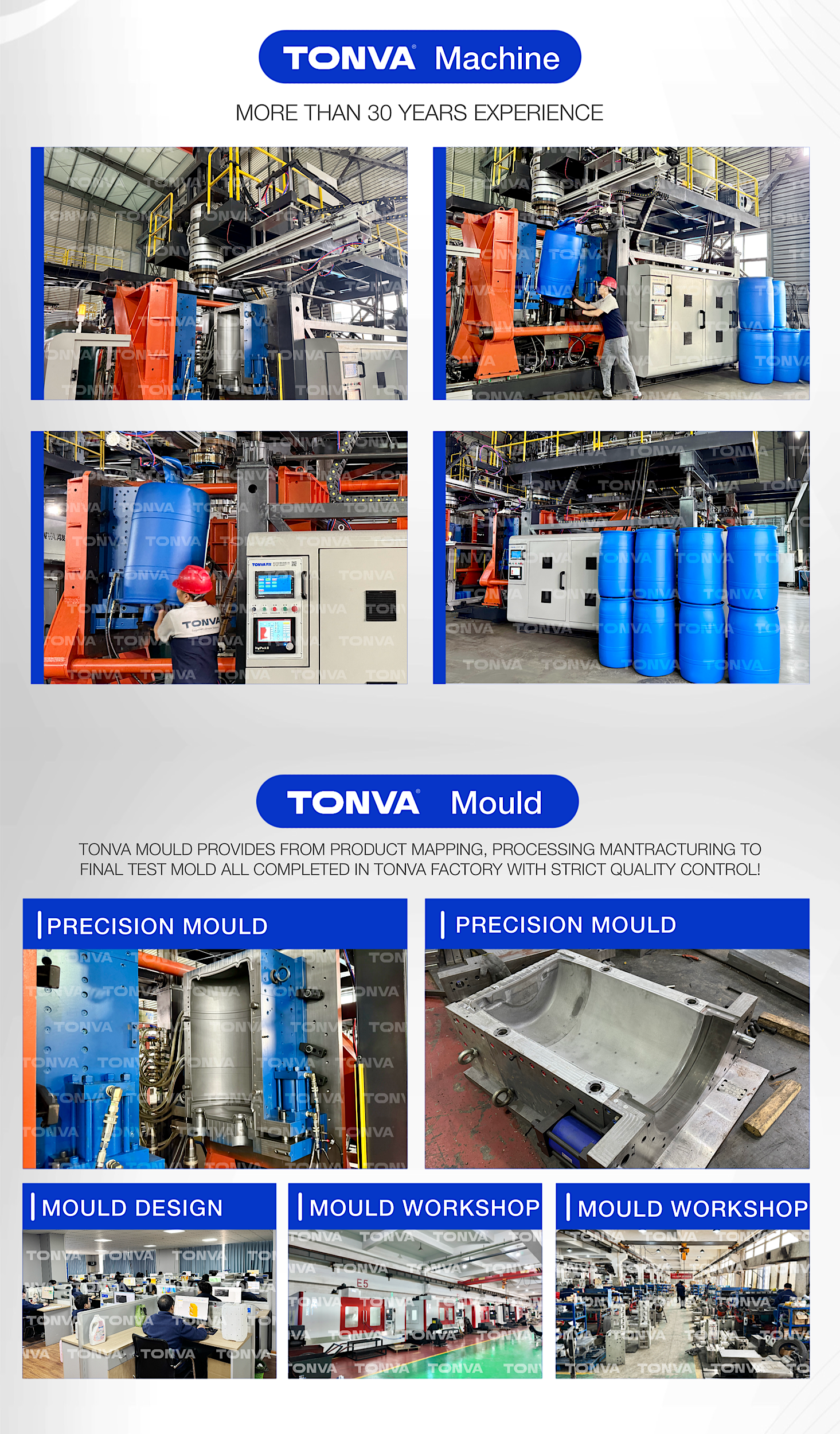 220 liter single L ring plastic chemical drum barrel servo blow molding machine manufacture